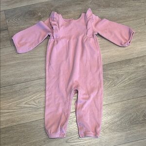 Lavendar Baby Ruffle Shoulder Snap Romper Size 18 months